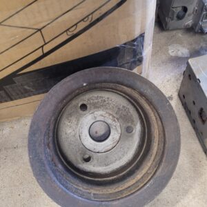 Double 302 Crank pully 69 z28 and also 1970z.     Deep groove clean part. Most are rusty and bent. Nice Gm original. 