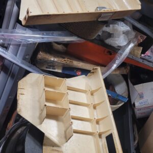 1970 white rear door panel trims 7 ls6 ...faded from sun.  Dye them thier original white.   Nice pieces tough color to find can be dyed any color..