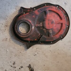 8 inch early 65 66 67 68 396 427 w no hole.  Early hi perf only.  Timing cover