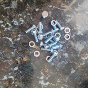 Crossram camaro sbc headmarked bolt set. For 2 piece 2x4 intake.  These are to hold the intake together  302 z28 1969