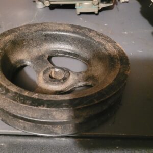 Corvette ps pulley cast iron 2 groove deep 396 427 454.  Gm early design.