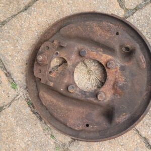 1967 up camaro chevelle 12 bolt backing plate w hardware ...would clean up nice. 