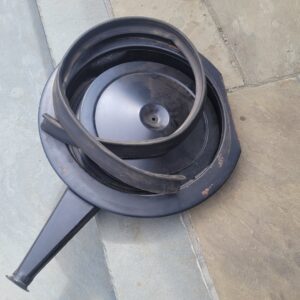 Nos gm Cowl induction air cleaner base lid flange and seal.  Sitting around forever. Needs to be painted 