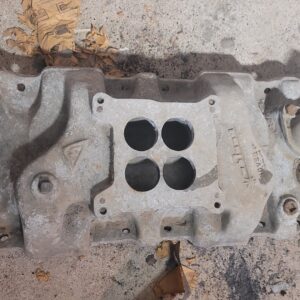 Weiand intake 3p2 350 small block gm aluminum.   Good shape 