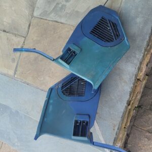 1969 early ONLY  kick panels blue. Nice. Early style grates used 2 months sept oct 68.  Not reproed