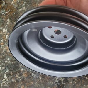  Nos gm part 66 67 427 pulley corvette and others.  #656 2 groove water pump deep groove 396 l78