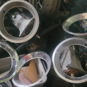 A set of 5 assembly line z28 trim rings 15 inch. Oblong hole w 4 clips...3 are very solid the other 2 have some curb rash. That being said they can be restored to nos like condition very easily.