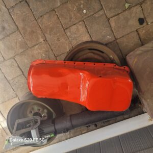 1969 big block 396 427 454 camaro oil pan nice restored piece. No reproduction 
