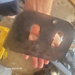 1963 to 67 corvette air conditioning firewall spacer.  Rare ac corvette part.