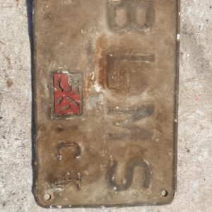 CT Blms early American license plate rare.