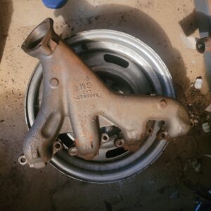 Lh exhaust manifold non smog. #827  g206 date i believe.   July 20 66. Early. ...mint sitting for decades. Surface rust minimal