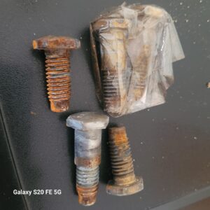 5 seat belt mount bolts ....camaro chevelle applications...454 ss z28 l78 super sport....5 total