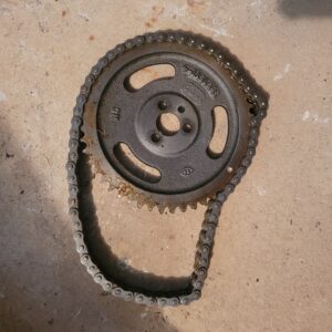 Hi perf steel gear timing chain.  396 427 454 heavy duty gm part.