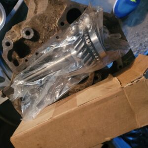 M22 muncie 4 speed transmission input brand new  coarse spline m22 italian gear. Best made no longer available. 