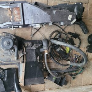 A commplete take out ac unit as shown. I was told was working in car. Also includes and nos center dash deflector in the gm box..