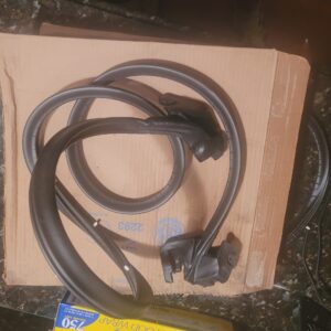 A pair  LH and RH..WEATHERSTRIPS GM NOS.   REPRO does not have the wrinkle when they are folded and that is why your door closes correctly without binding.....getting hard to find.   Some are in boxes some are not but all have canada stickers and guaranteed authentic 