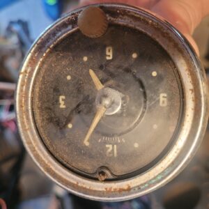 53 to 55 vintage corvette clock. Waterbury ct..core 1953 1954 1955...