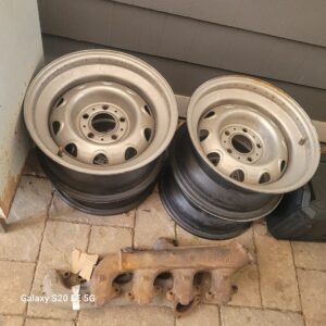 1970 1971 15 x 7 mopar cuda etc rims   4 original takeoffs from a 70 w 12k orig miles. 