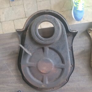 1965 8 inch early no pin timing cover... straight cover...early gm assembly line part sp hi perf only...396.  427 66 67 corvette as well. Z16. 