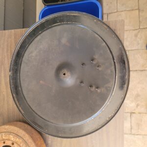 Ls5 ls5 original gm cowl induction lid. Repros are not the same.  Has emblems or fill to use for points. Great deal to get the correct peened over center hole wo spending 3 to 500 