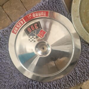 396 425 hp gm lid. Air cleaner open element style..