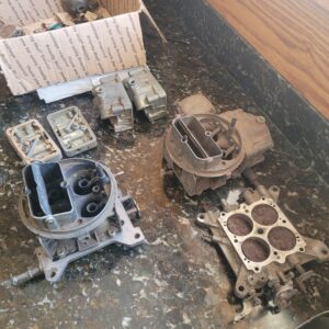 Here are 2carburetors. #4346. There is one complete and one mostly complete from all the parts.....rare 804 oct 68 and a service carburetor...great deal for someone at this price