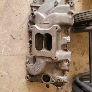 L78 copo aluminum high rise 163 intake. Needs repair on an outlet hole. Dated 9 68 early..